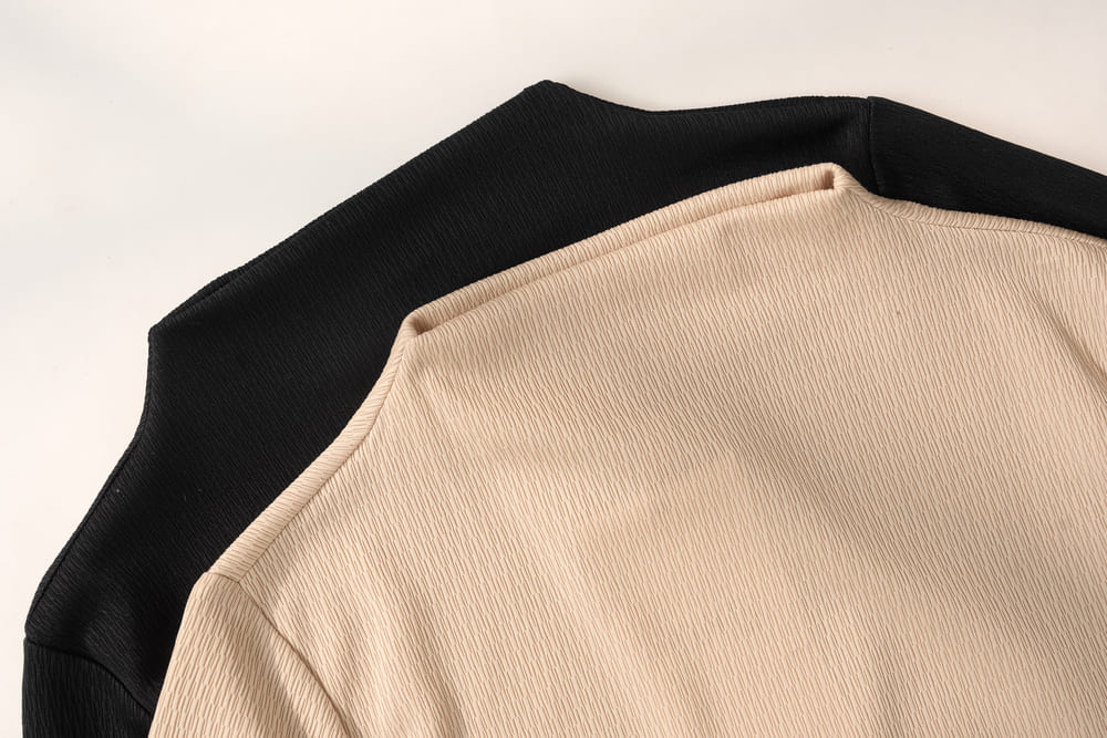 Áo giữ nhiệt nữ thun gân dáng ôm cổ 3 phân phối bèo