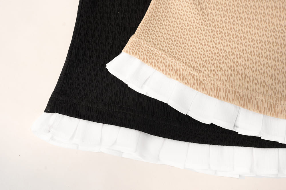 Áo giữ nhiệt nữ thun gân dáng ôm cổ 3 phân phối bèo