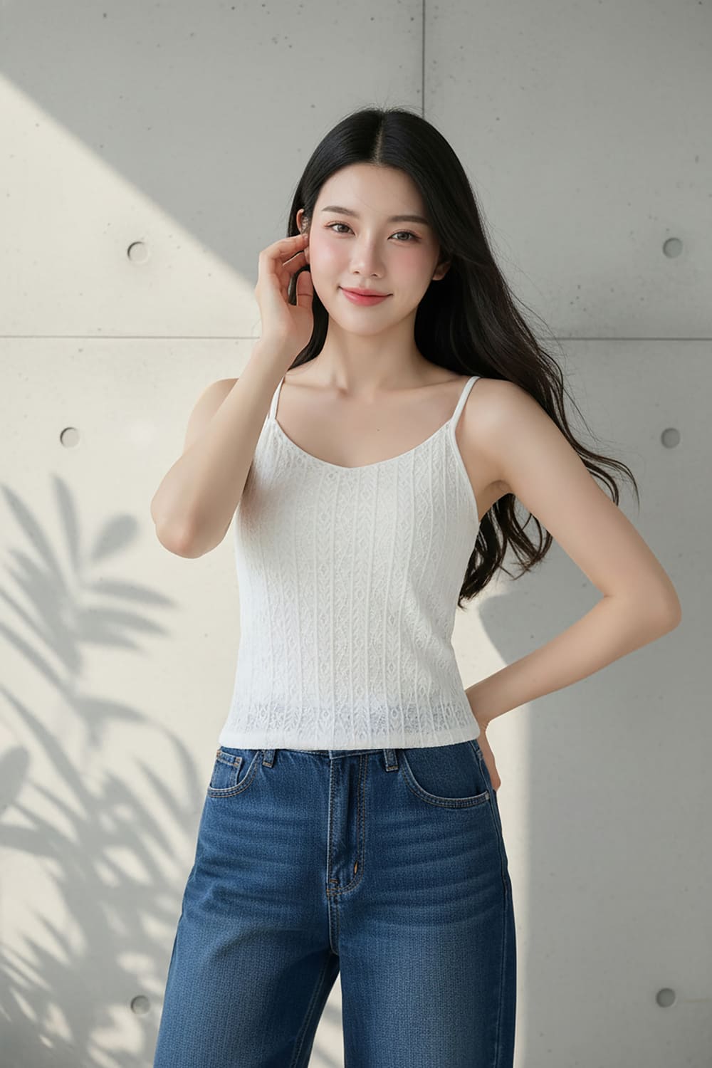 Áo hai dây ren có đệm ngực