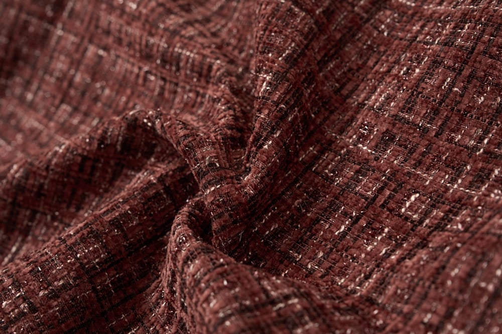 Áo khoác nữ Cardina dòng Thanh Lịch vải Dạ Tweed dáng Ngắn cổ tròn viền màu