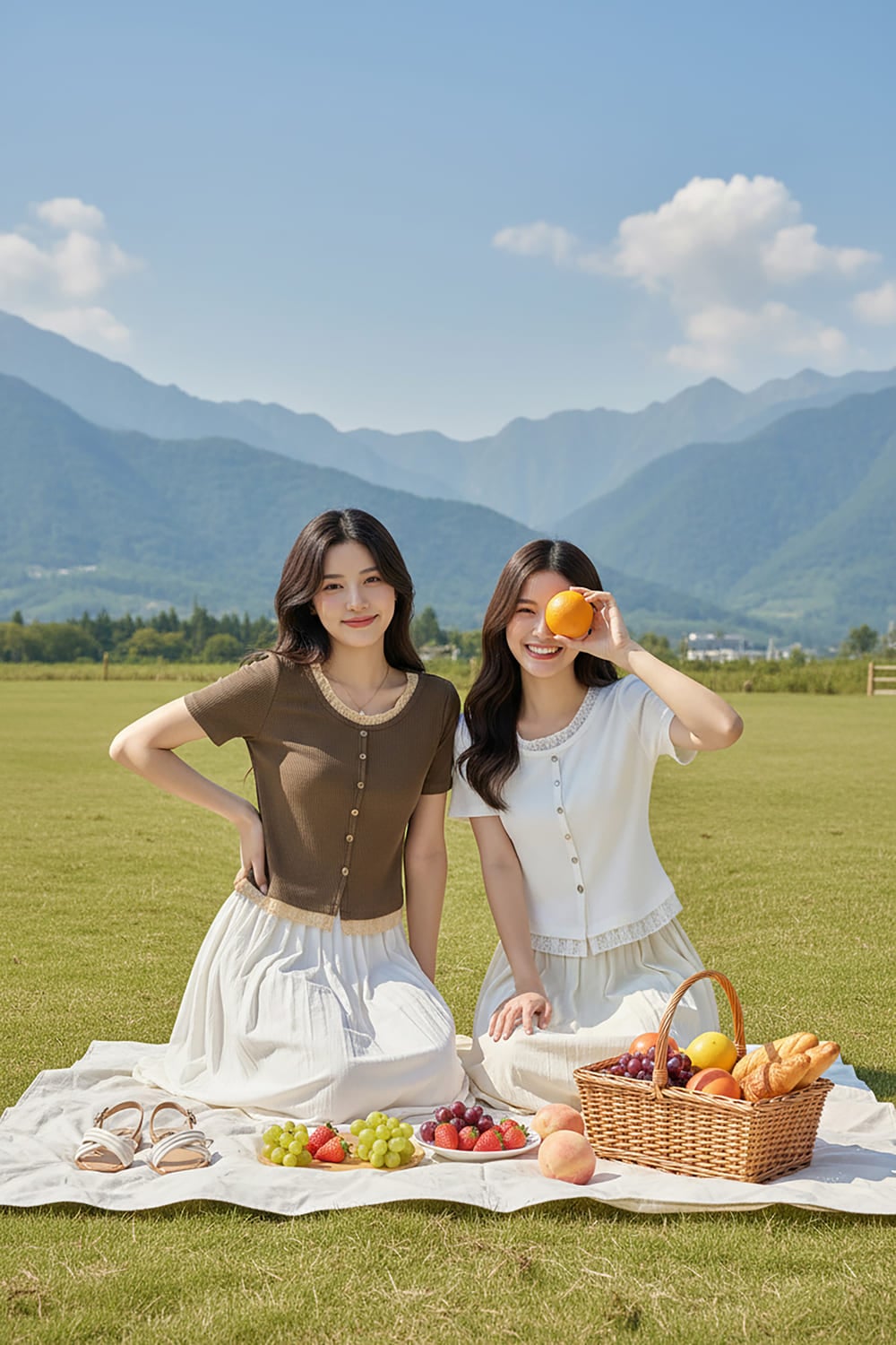 Áo tăm cotton tay cộc phối cổ tròn ren