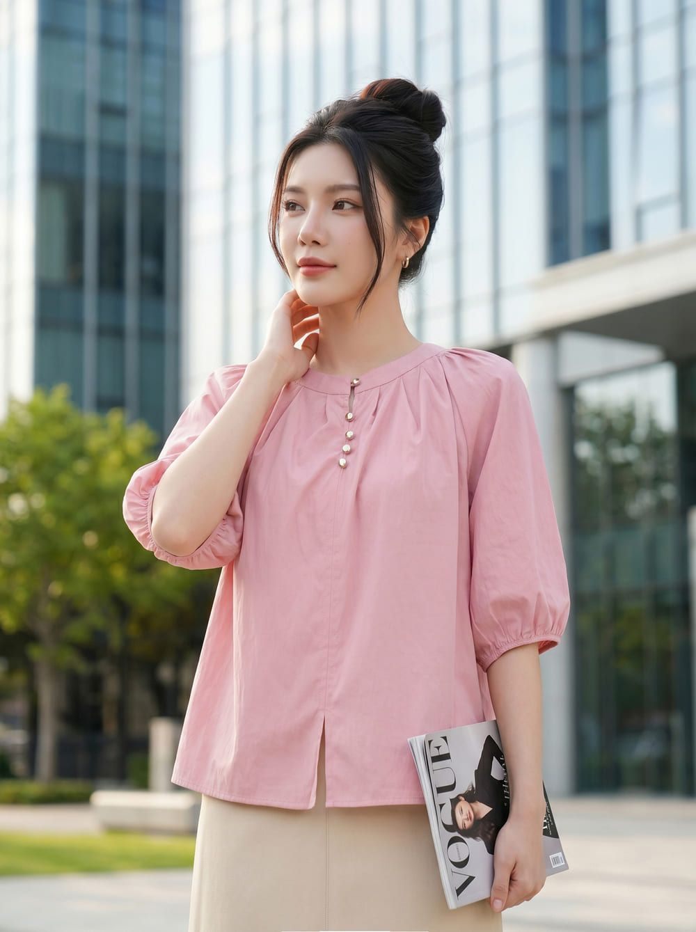 áo kiểu trung niên Hàn Quốc