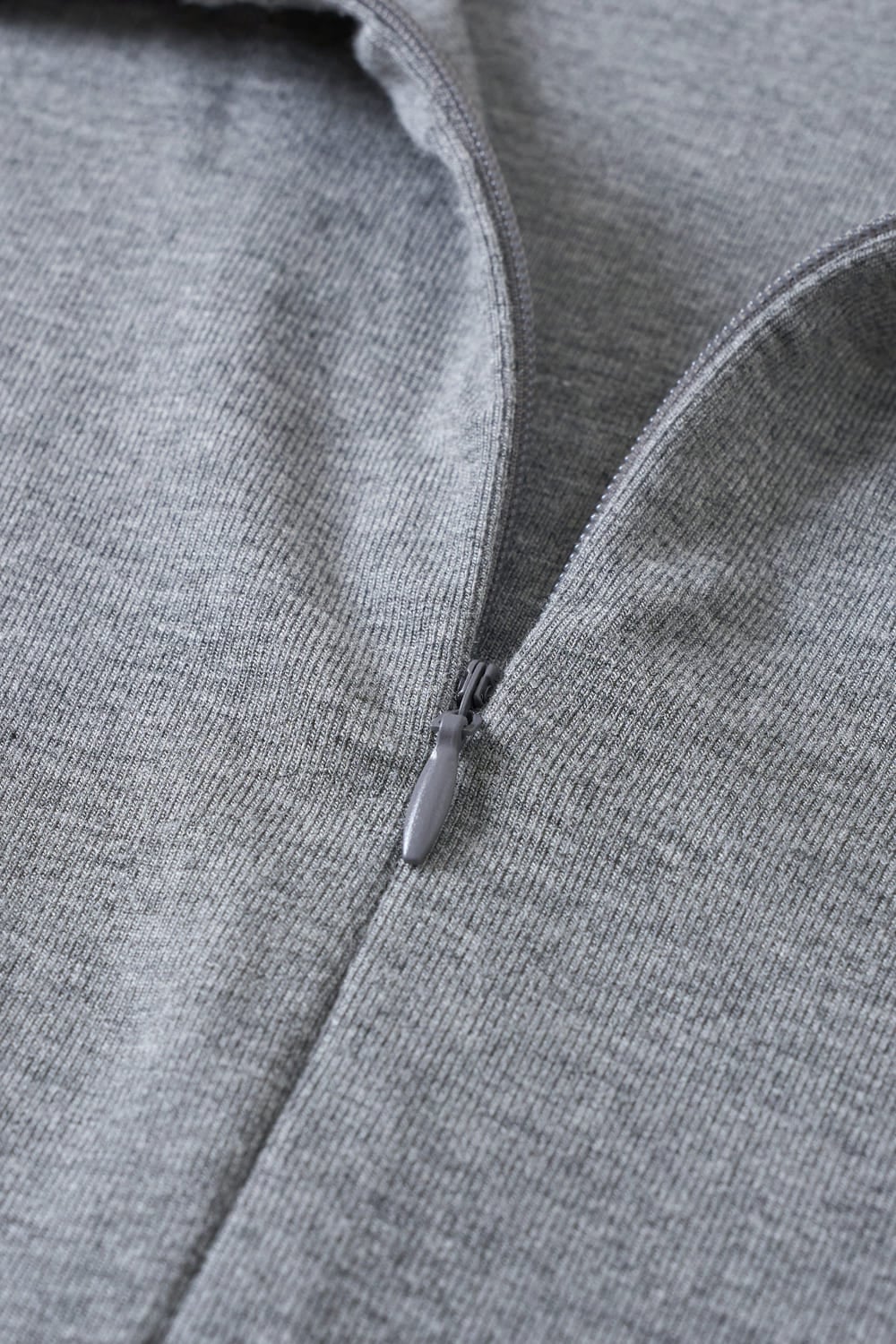 Áo thun nữ Cotton Zip cổ đức khóa lệ tay cộc
