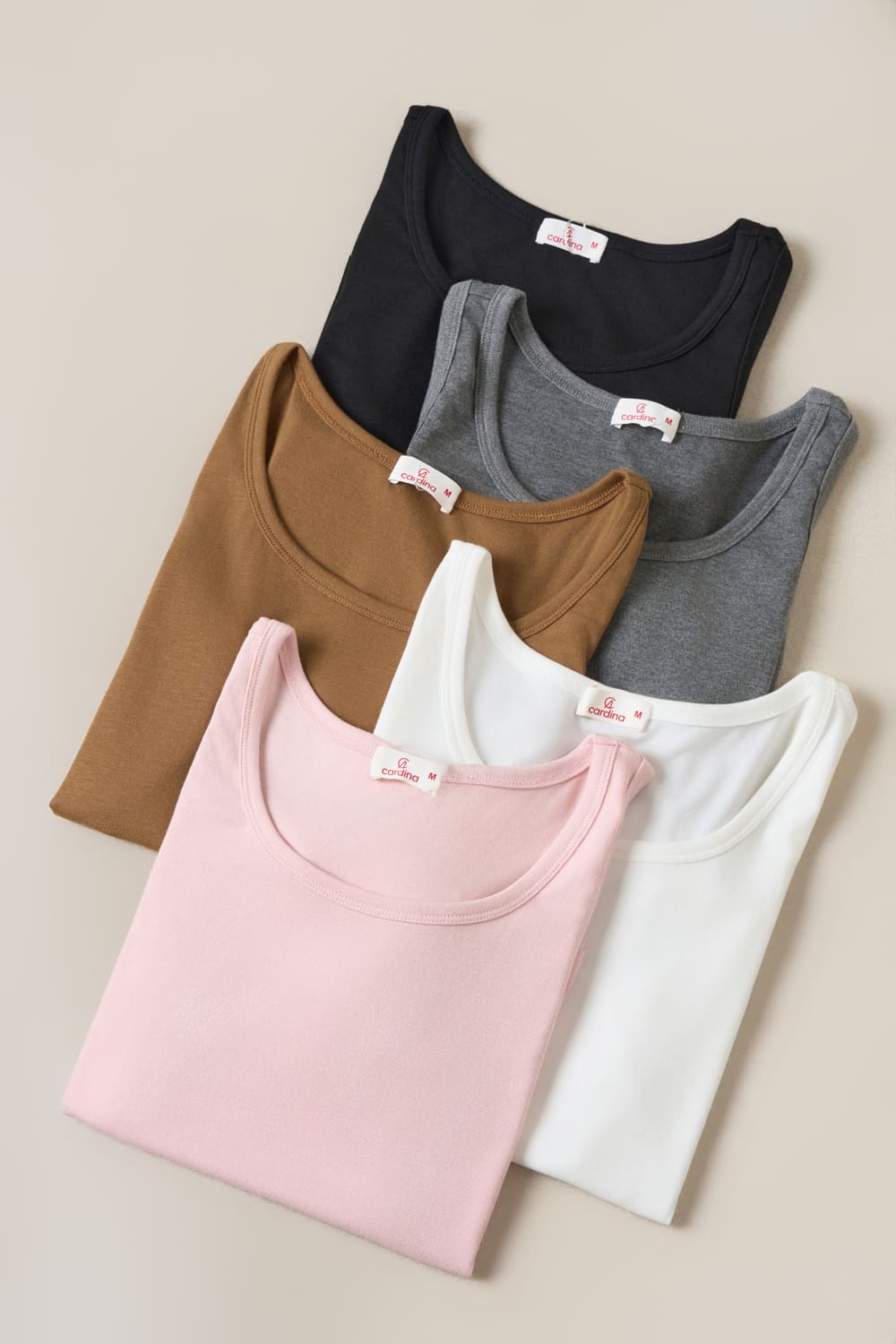 Áo ba lỗ nữ Cotton Zip cổ tròn dáng ôm Basic