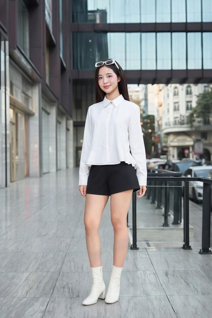 Áo sơ mi cổ Đức