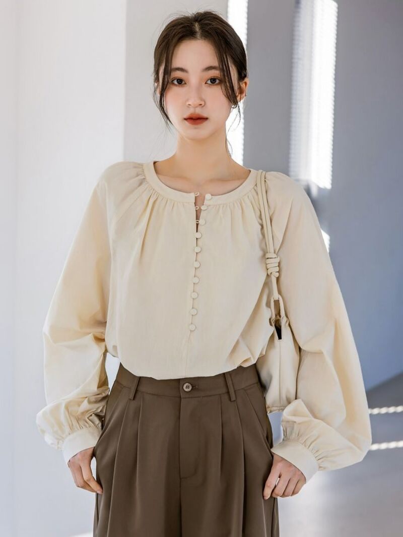 áo sơ mi không cổ
