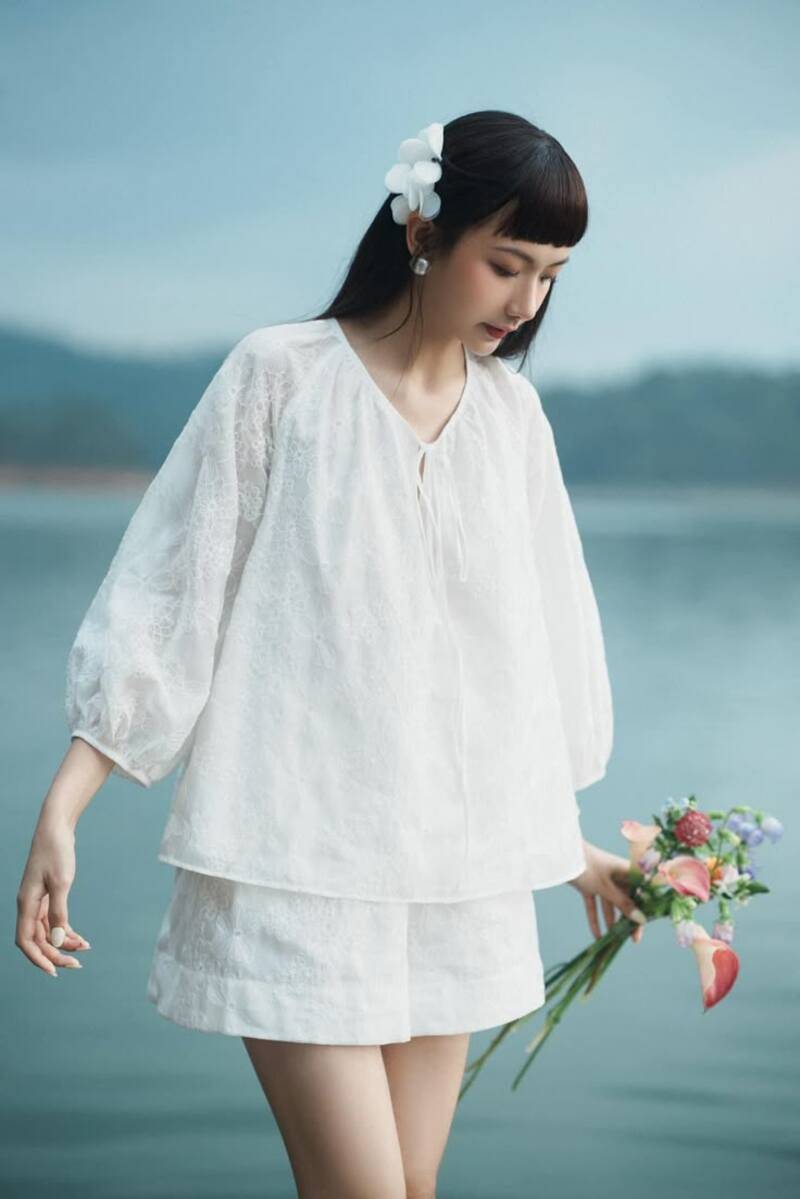 áo sơ mi không cổ