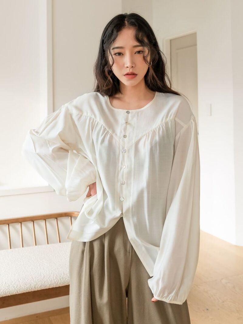 áo sơ mi không cổ