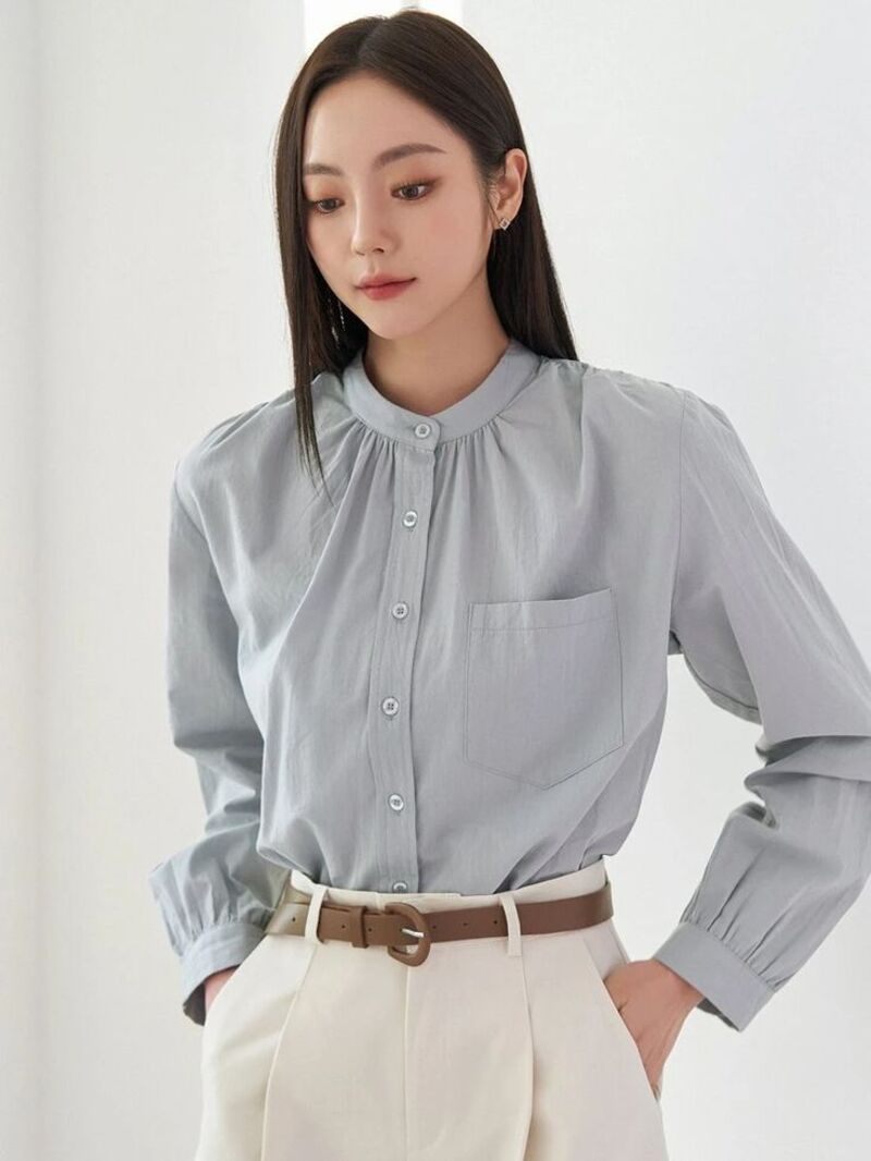 áo sơ mi không cổ