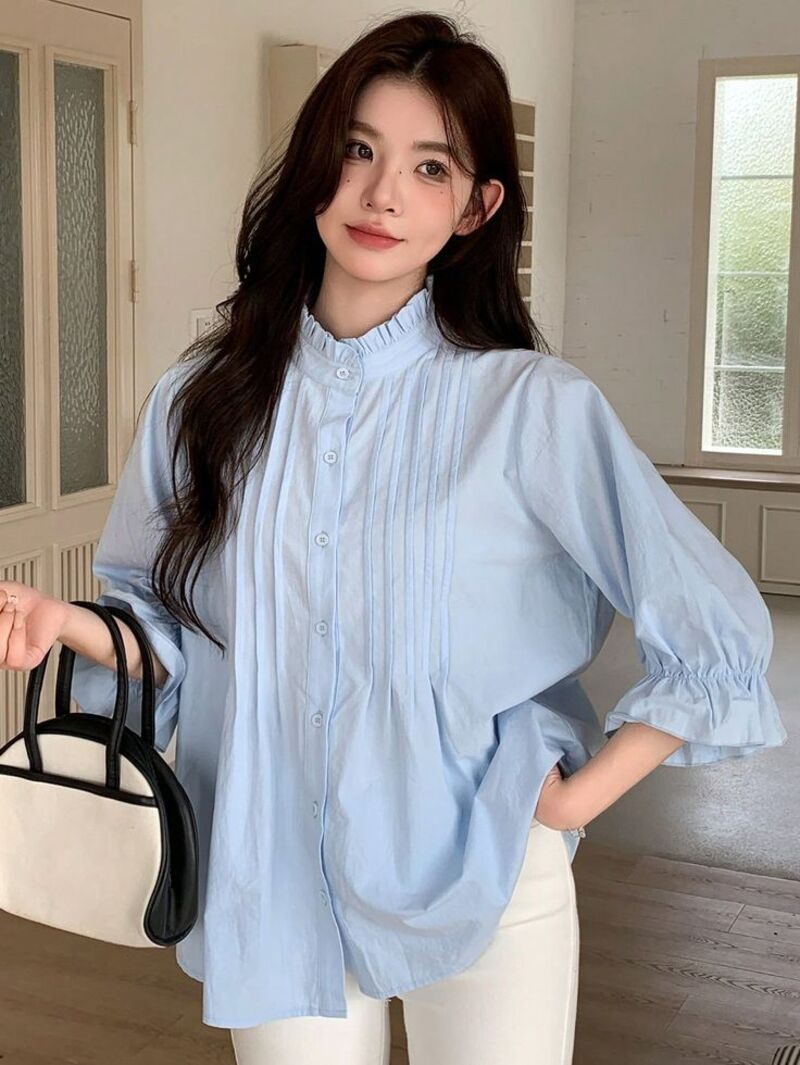 áo sơ mi không cổ