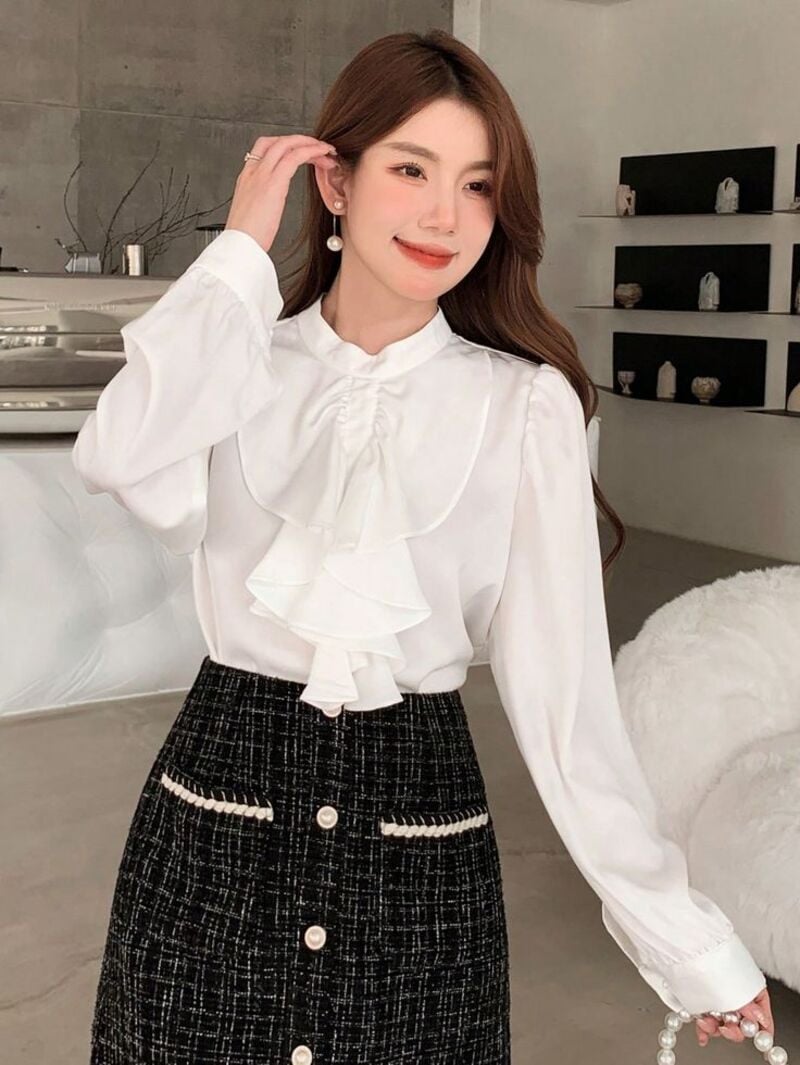 áo sơ mi không cổ