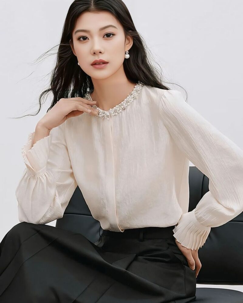 áo sơ mi không cổ