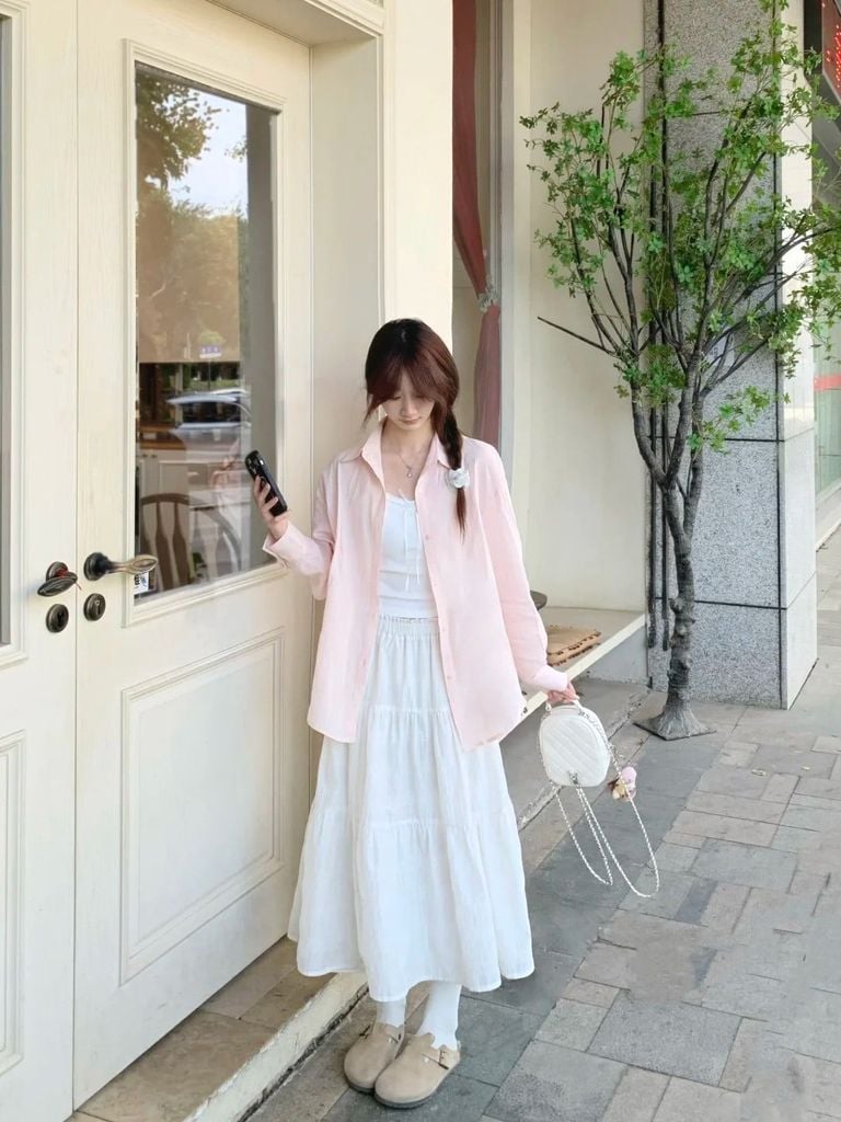 áo sơ mi oversize