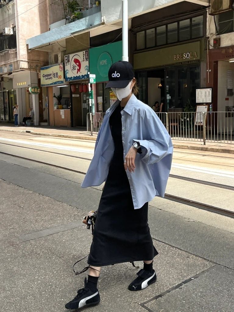 áo sơ mi oversize