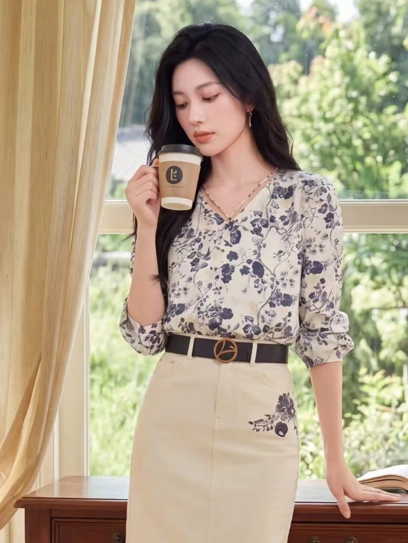 các kiểu áo voan tuổi trung niên