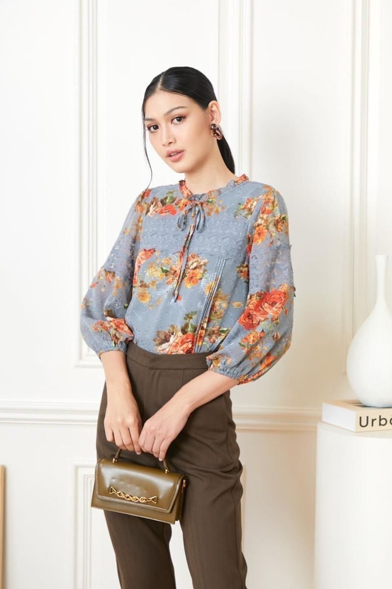 các kiểu áo voan tuổi trung niên