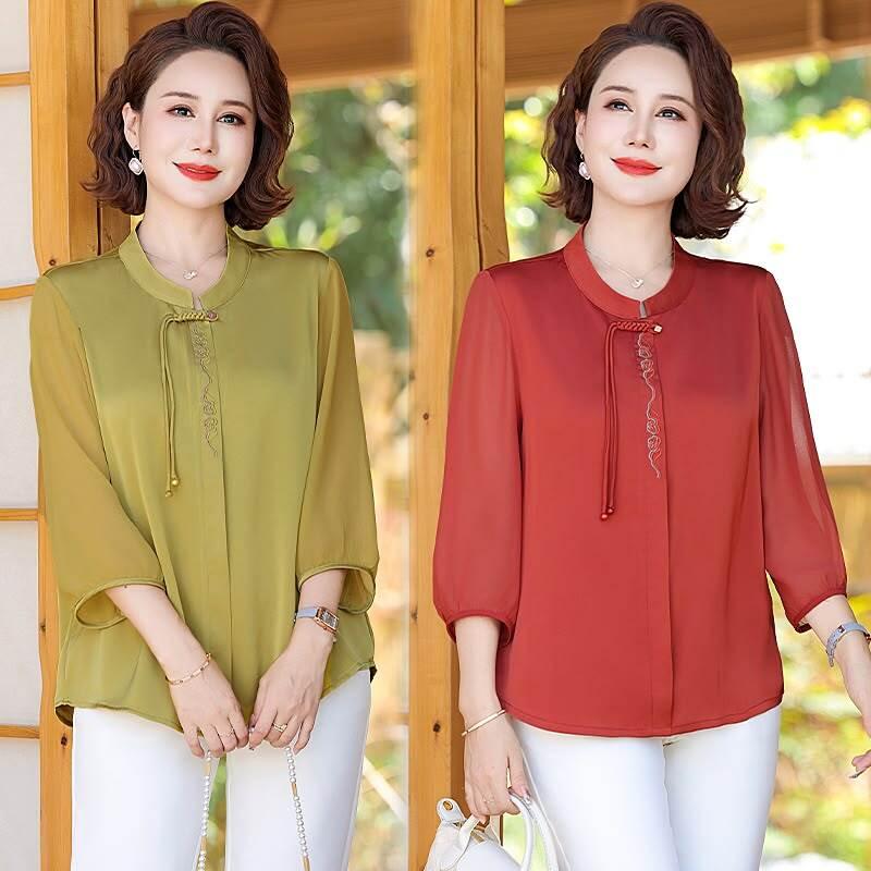 các kiểu áo voan tuổi trung niên