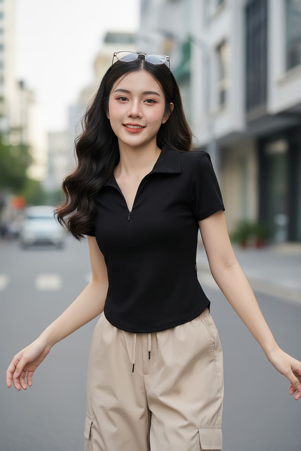 áo cotton zip
