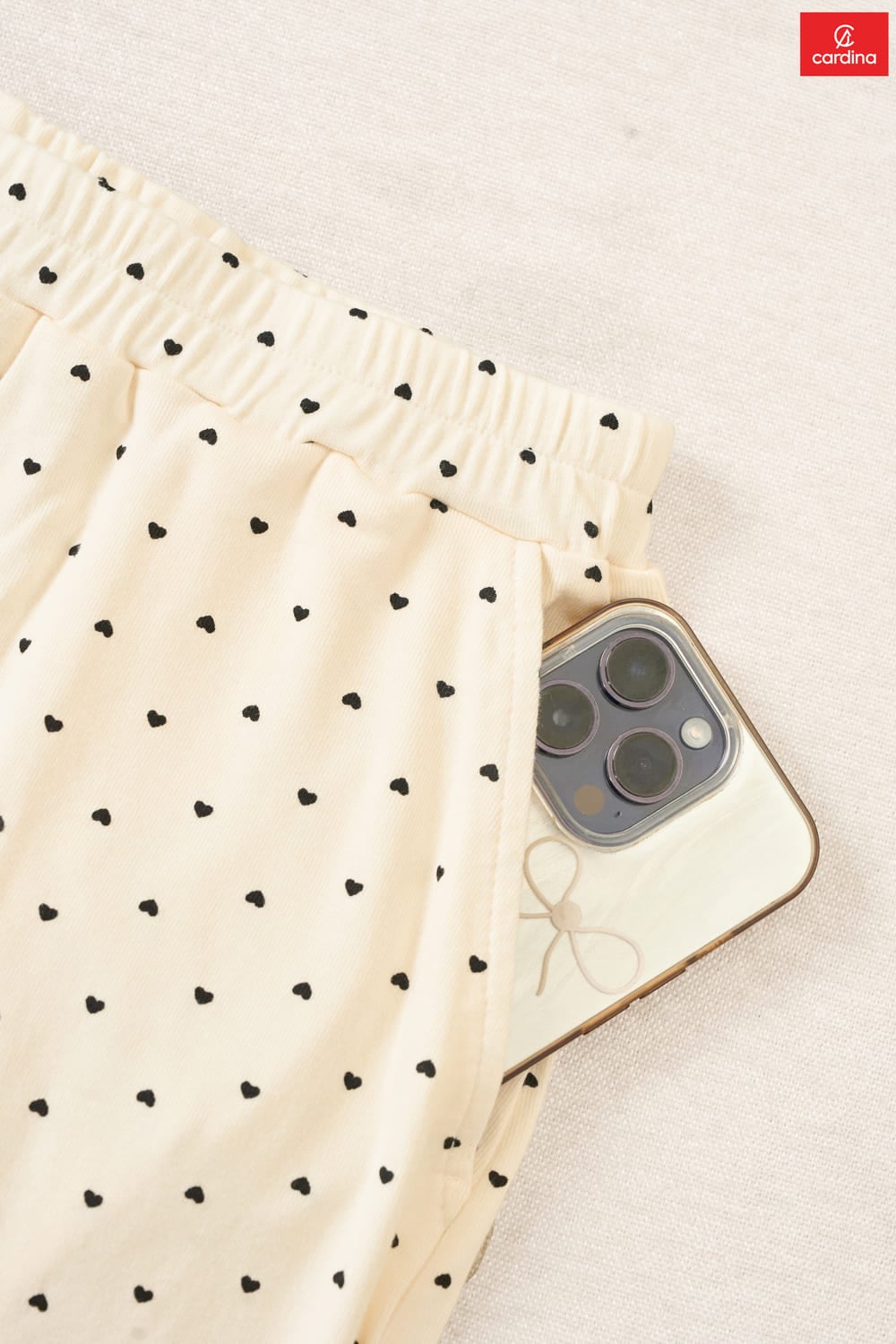 Bộ đùi Cotton Zip in họa tiết cổ tròn gấu bèo