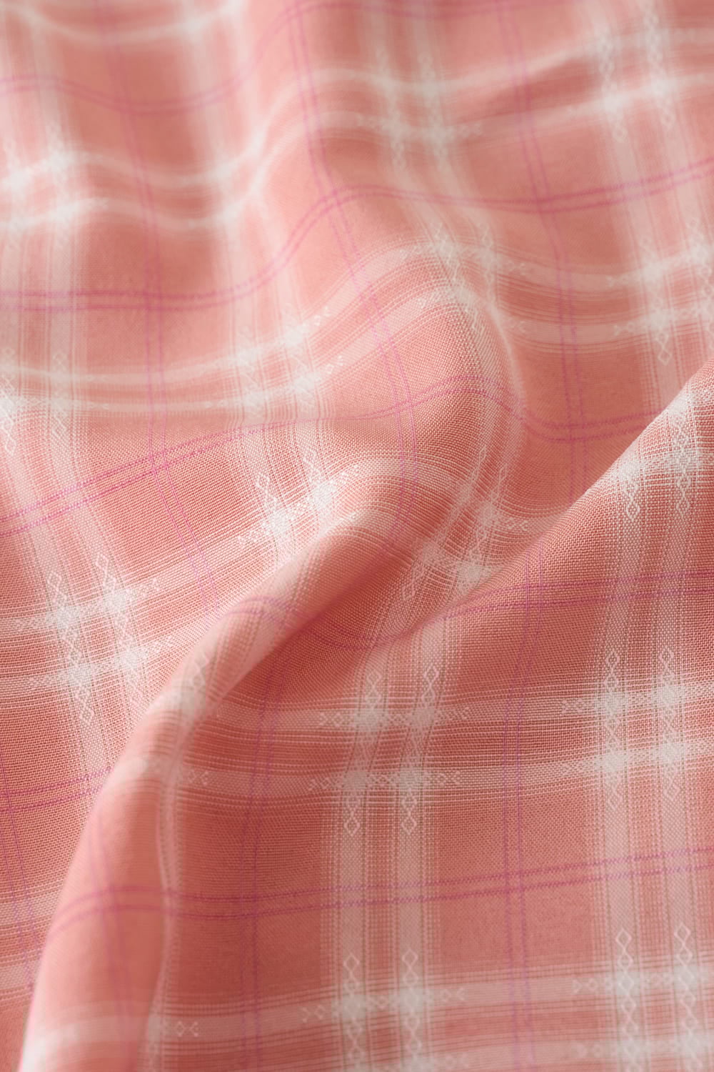 Bộ đồ lửng Cotton phối tay cộc Raglan họa tiết kẻ