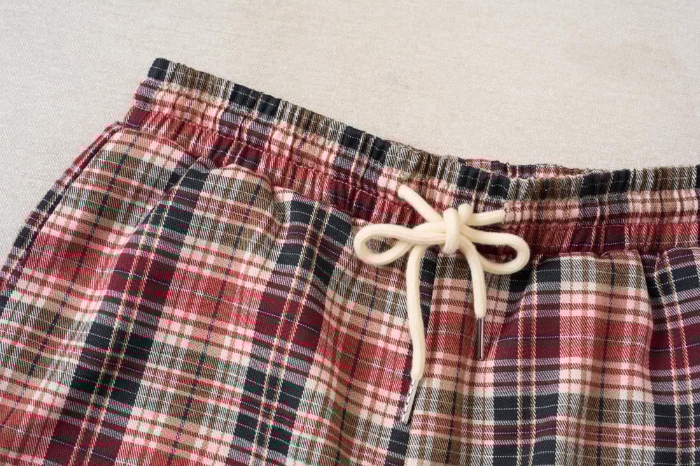 Bộ dài tay quần suông vai chờm cổ tròn