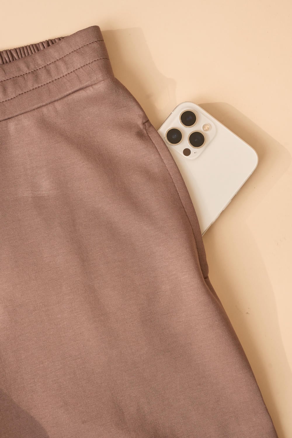 Quần dài thể thao nữ vải Umi dáng suông gấu dây rút