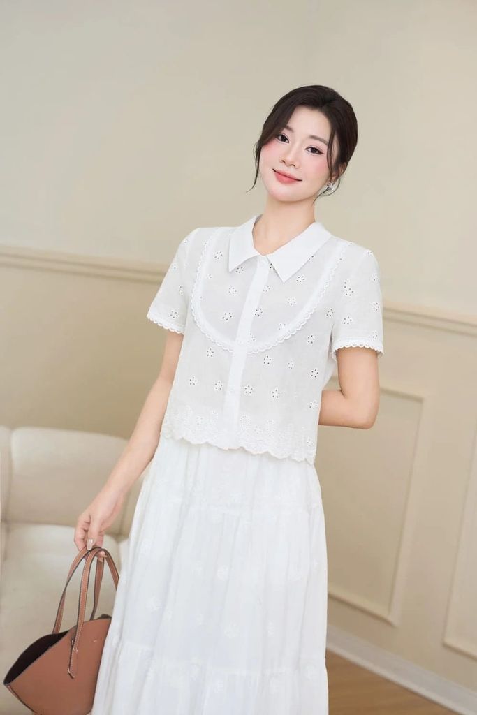 Các kiểu áo sơ mi nữ ngắn tay đẹp