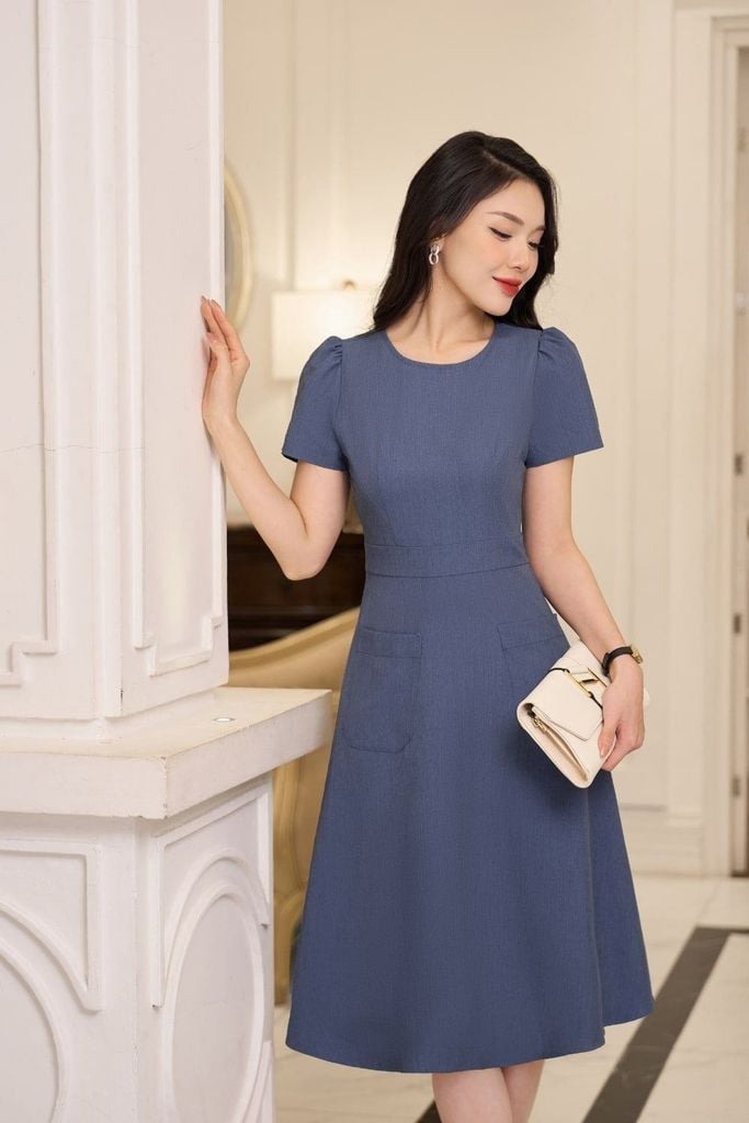Các kiểu đầm suông công sở