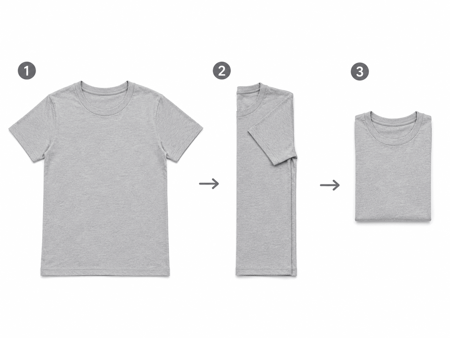 Cách gấp quần áo gọn