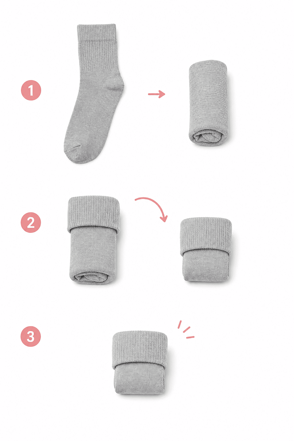 Cách gấp quần áo gọn