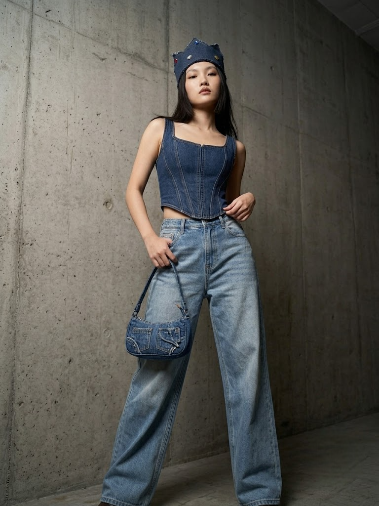 Cách làm vương miện quần jean