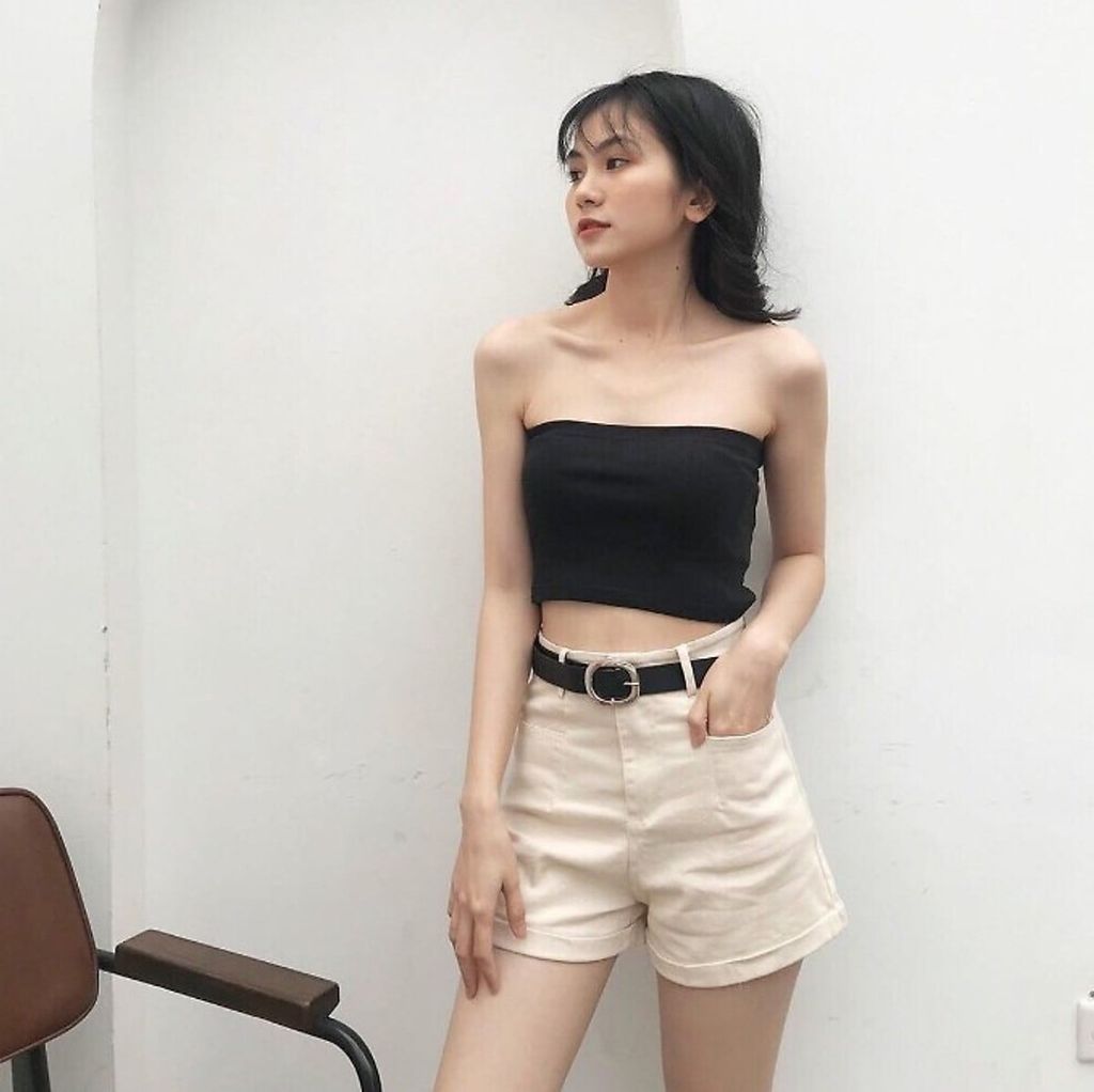 Cách mặc áo trễ vai đẹp