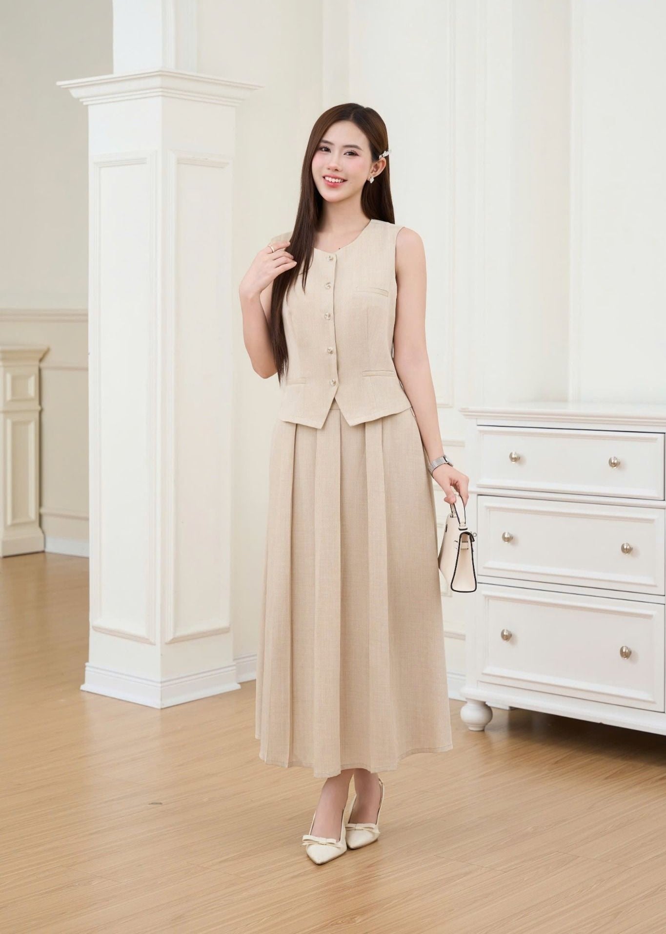 Cách phối đồ với chân váy