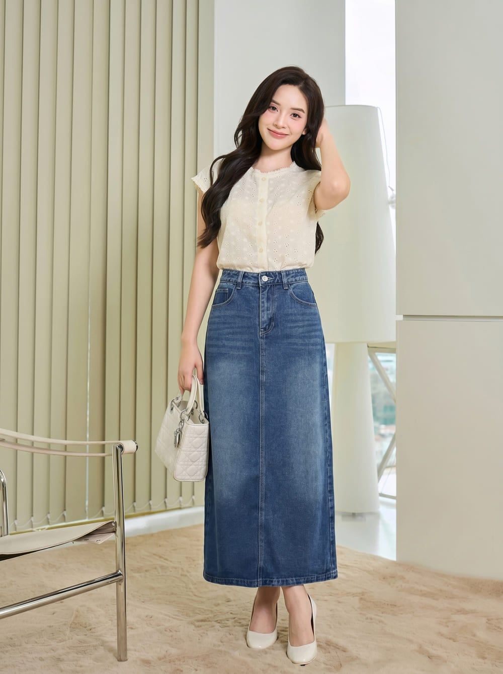 Cách phối đồ với chân váy