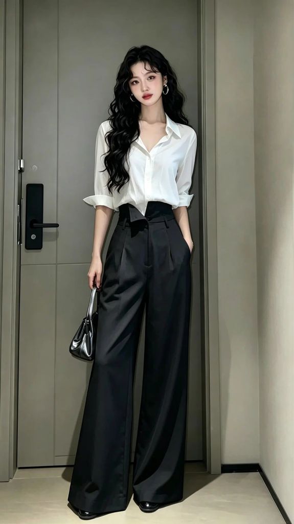 Cách phối quần tây nữ