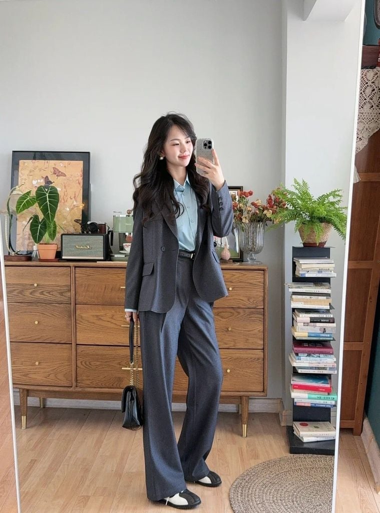 Cách phối quần tây nữ
