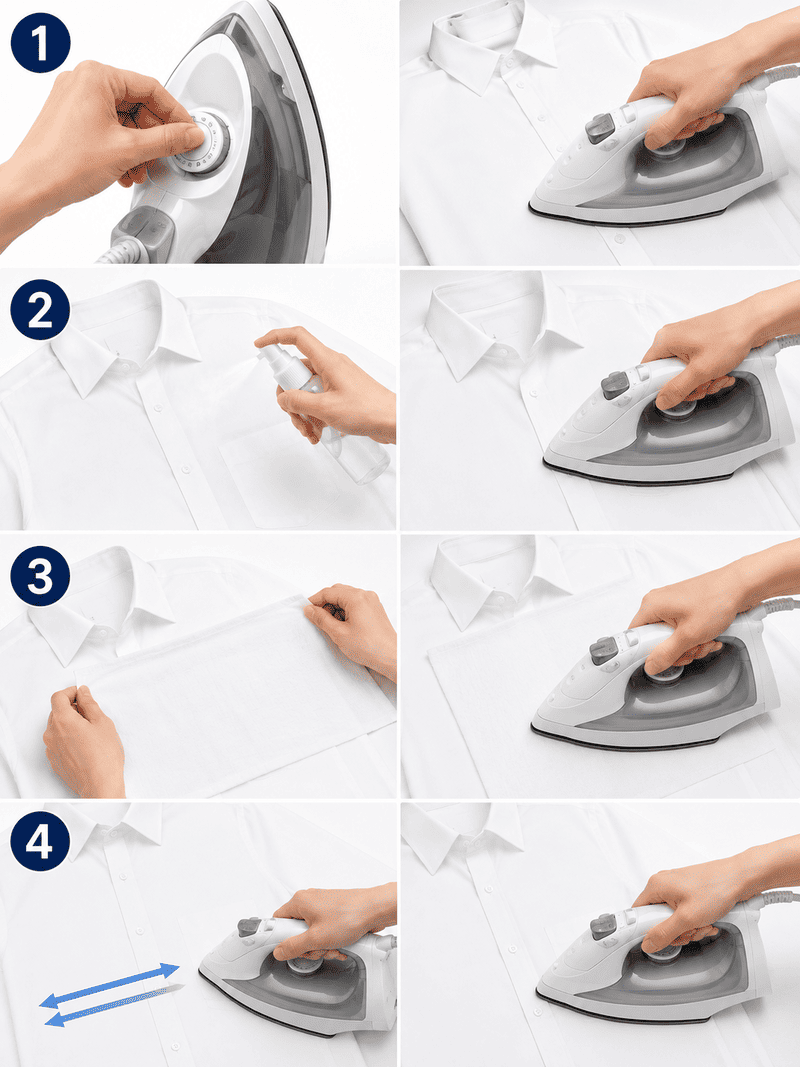 Hướng dẫn cách ủi áo sơ mi đúng cách, không bị nhăn