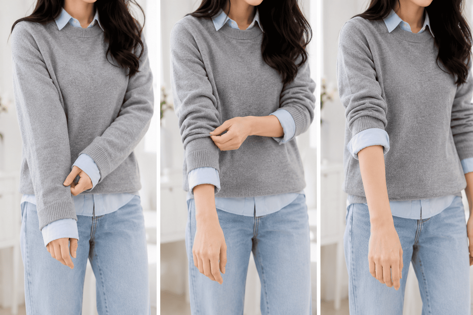 Chỉ nàng 8 cách xắn tay áo sơ mi nữ đơn giản nhưng vẫn thanh lịch