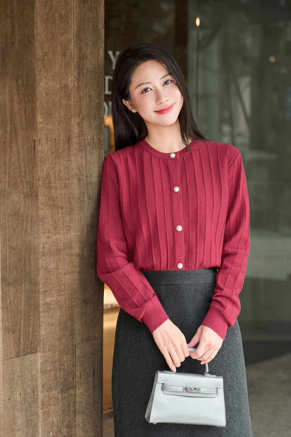 len cardigan nữ