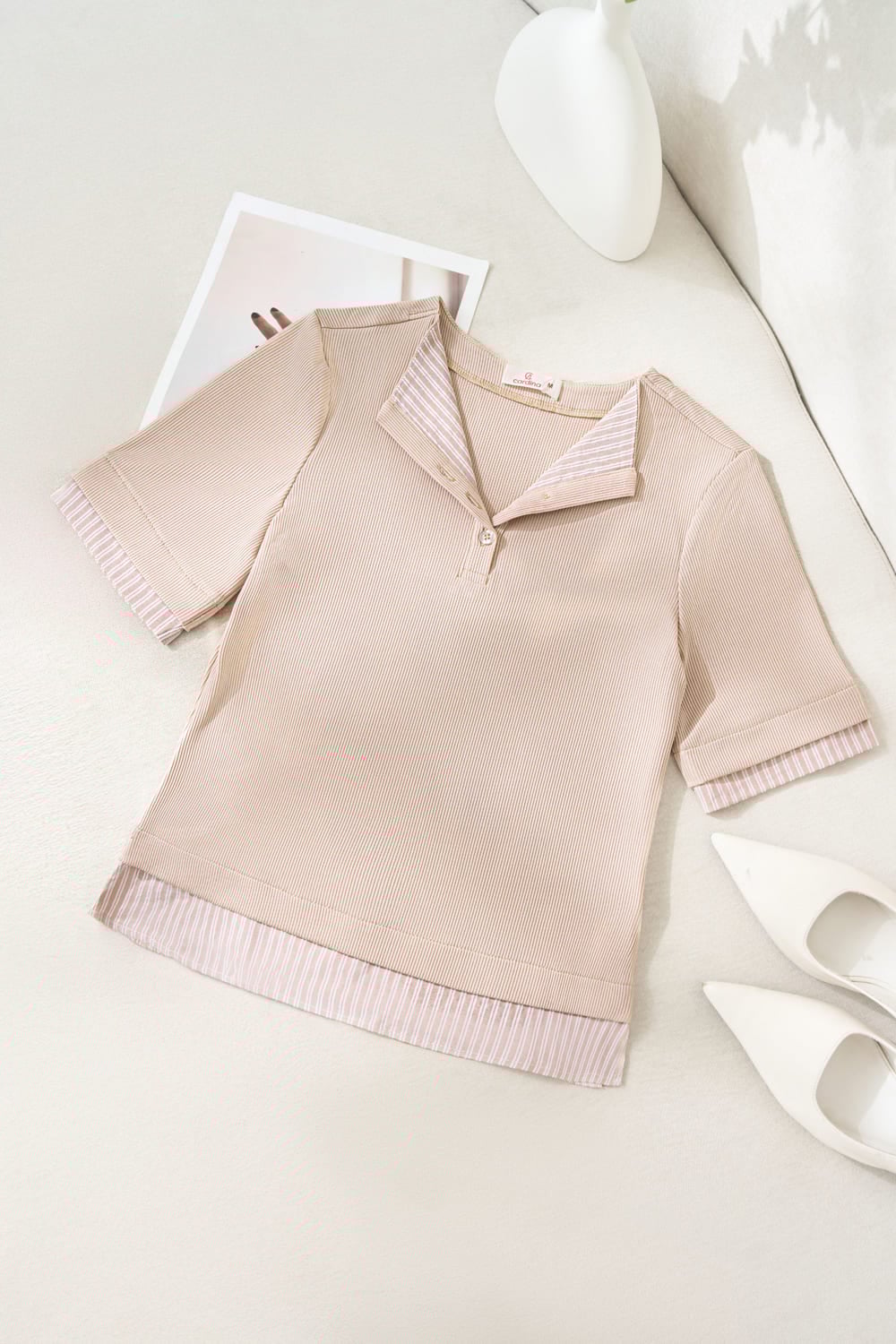 Áo tay lỡ có phối