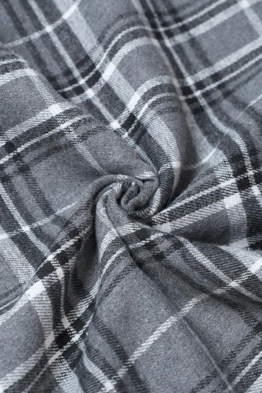 Chân váy dạ kẻ dáng dài thiết kế khóa kéo tinh tế