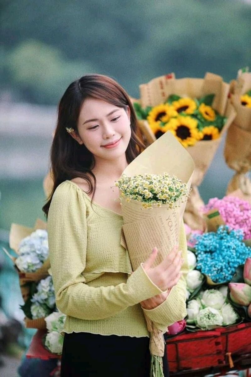 chụp ảnh với xe hoa