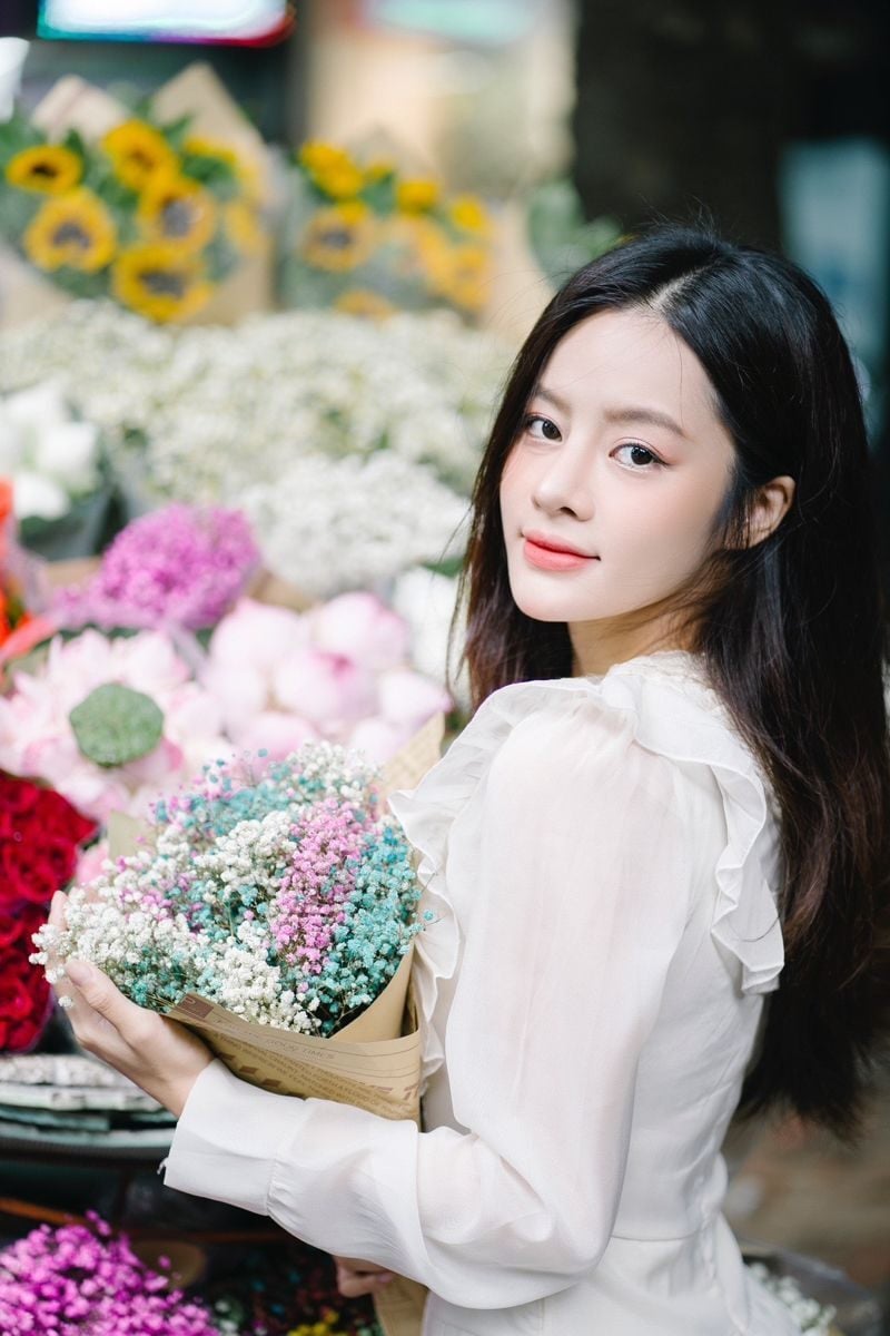 chụp ảnh với xe hoa