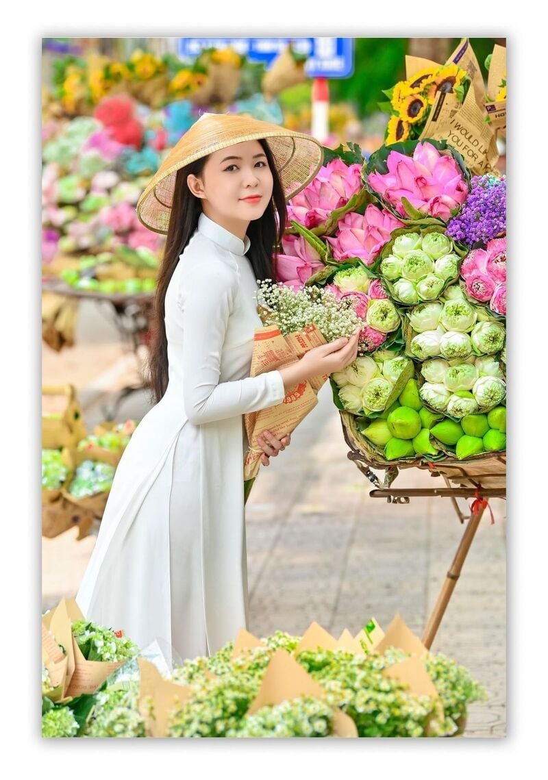 chụp ảnh với xe hoa