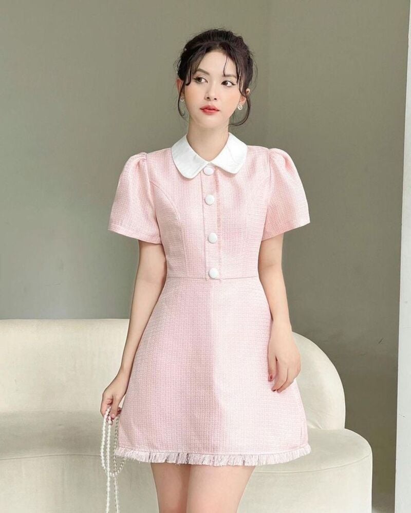 Tổng hợp 25+ mẫu đầm cổ sen dễ thương, xinh xắn cho nàng hè