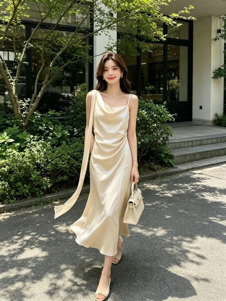 đầm cúp ngực xòe công chúa