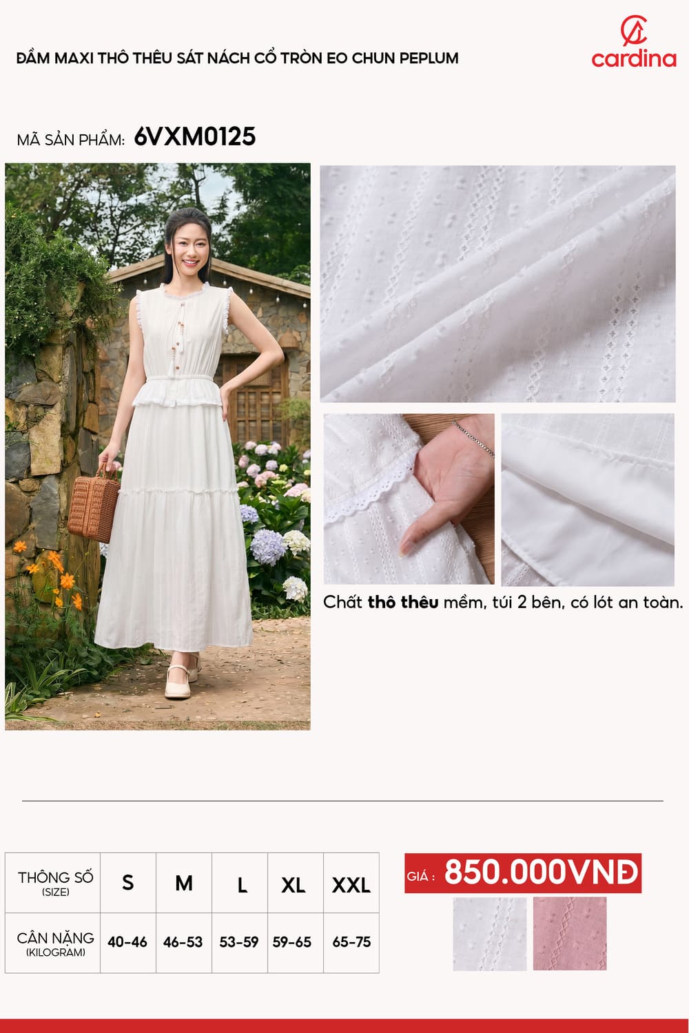 Đầm maxi sát nách NOHU là nhà cái nổ hũ đổi thưởng uy tín hàng đầu eo chun