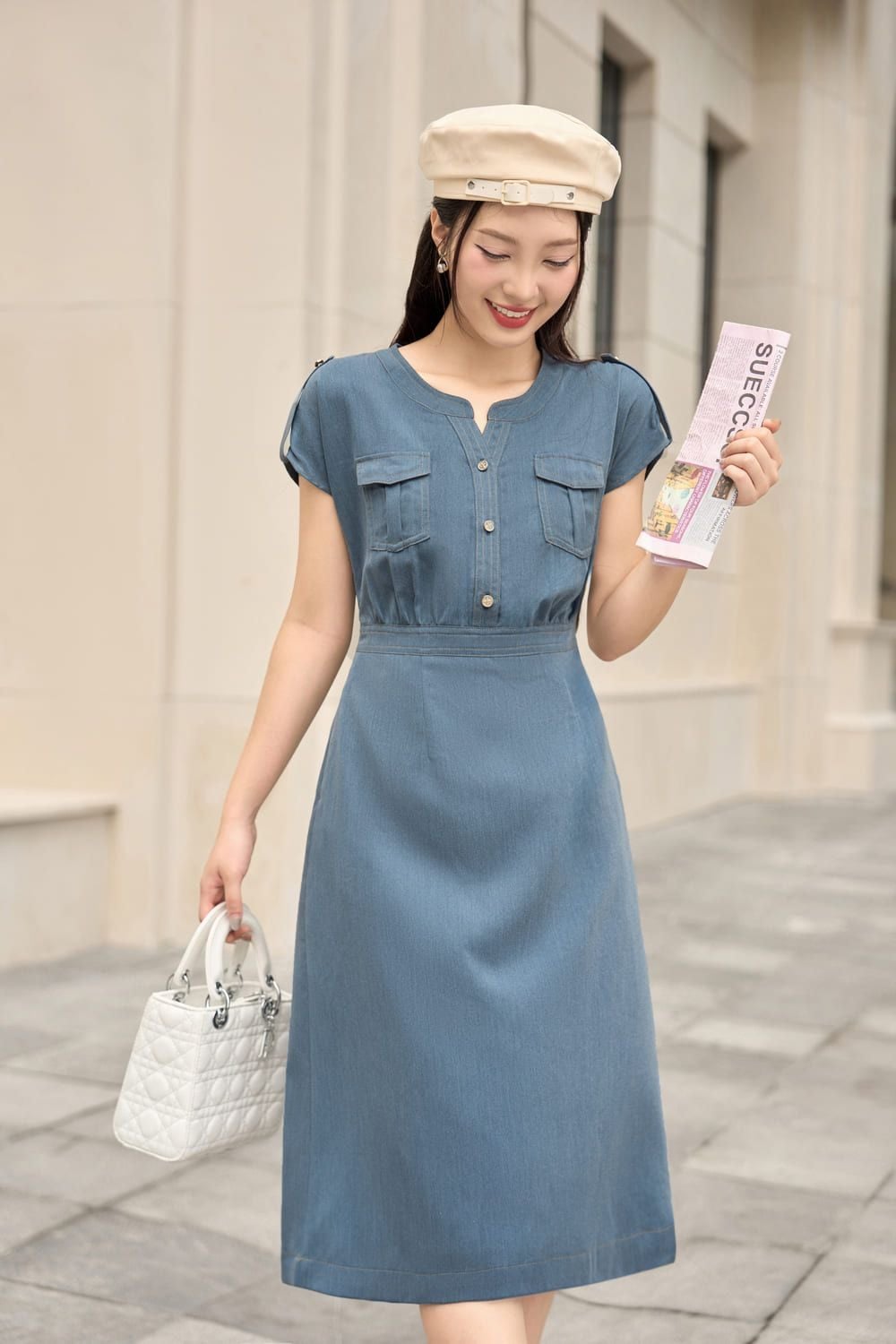 Top 10 kiểu đầm sơ mi suông siêu tôn dáng nên có trong tủ đồ