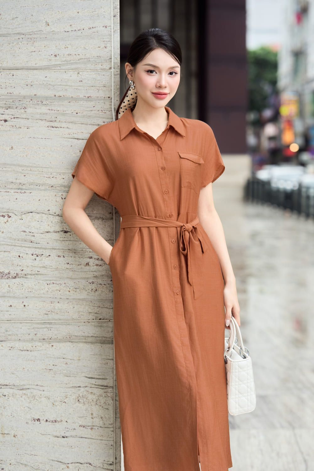 Top 10 kiểu đầm sơ mi suông siêu tôn dáng nên có trong tủ đồ