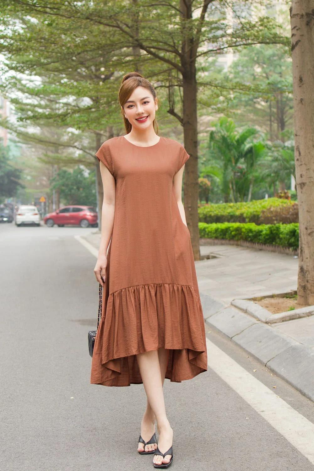 đầm suông chữ A